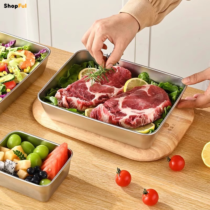 SwissBox Steel™ - Posuda za čuvanje hrane od nehrđajućeg čelika - 1+1 GRATIS