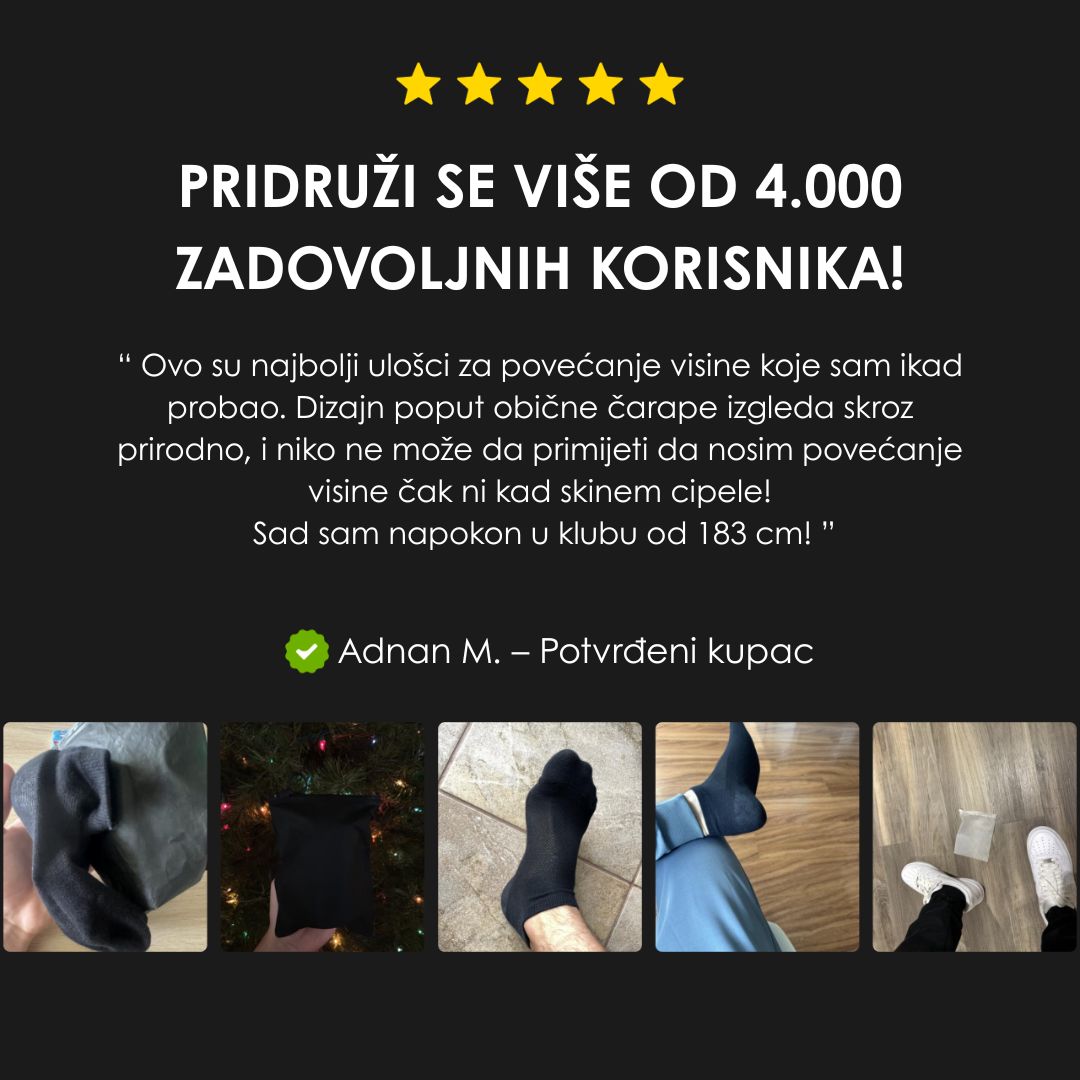 Čarape za Povećanje Visine
