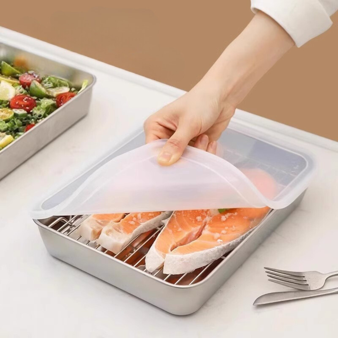 SwissBox Steel™ - Posuda za čuvanje hrane od nehrđajućeg čelika - 1+1 GRATIS