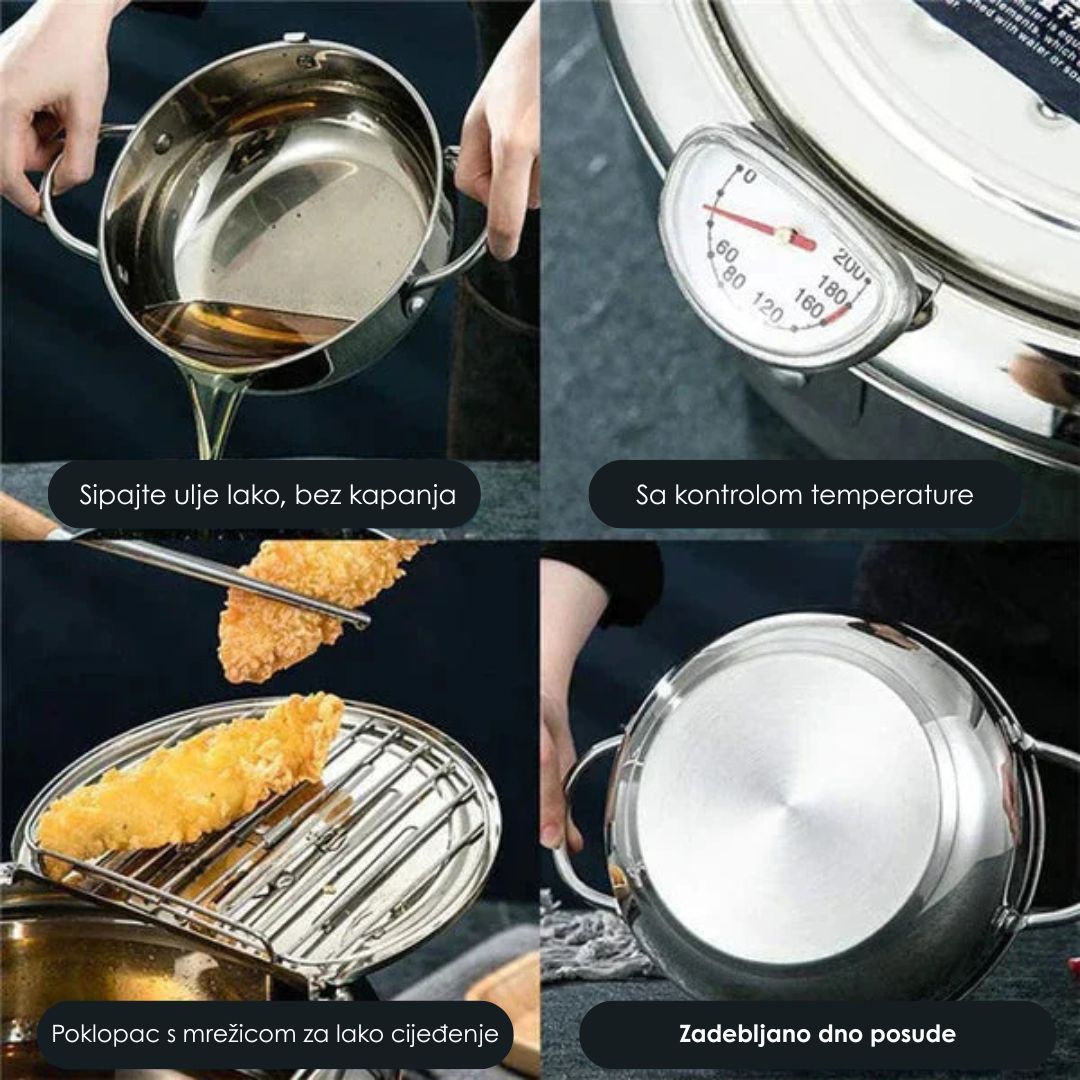 Japanska friteza sa kontrolom temperature