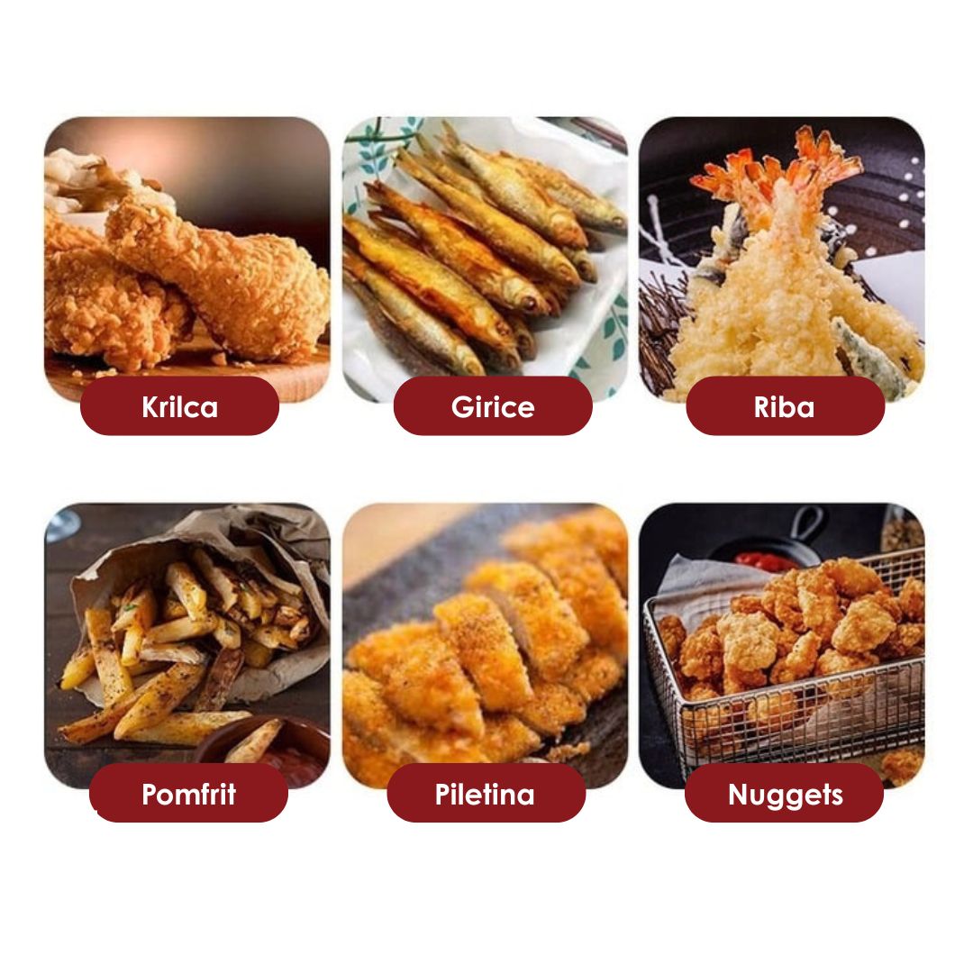 Japanska friteza sa kontrolom temperature