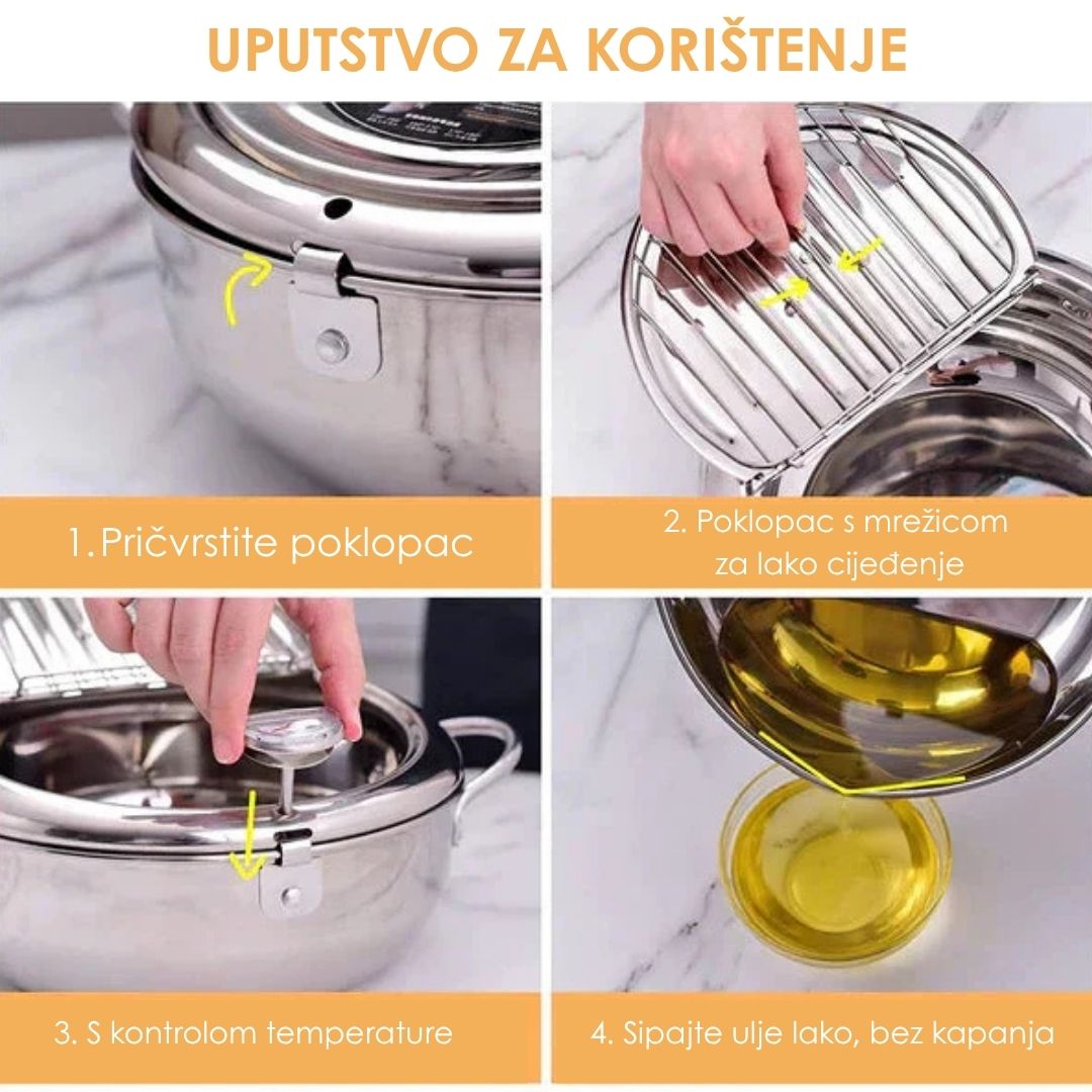 Japanska friteza sa kontrolom temperature