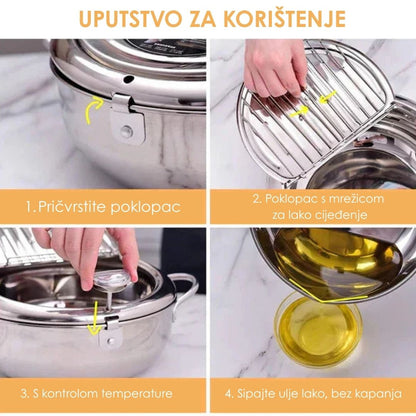 Japanska friteza sa kontrolom temperature
