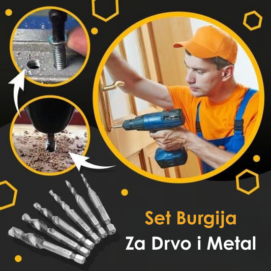 2u1 Set Borera za Narezivanje Navoja (6 Komada)