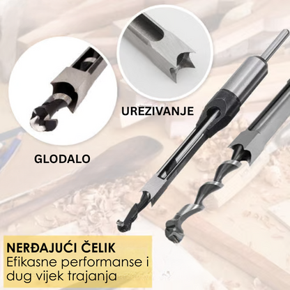 Set Burgija za Pravougaono Bušenje - SET OD 4