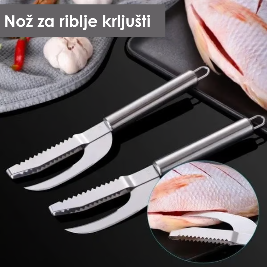 3u1 Nož za Čišćenje Ribe i Uklanjanje Ljuski