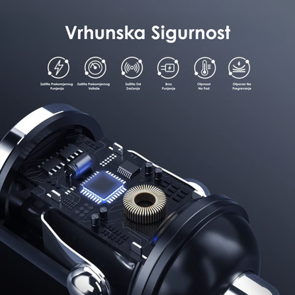 Višenamjenski Auto Punjač 100W za Brzo Punjenje