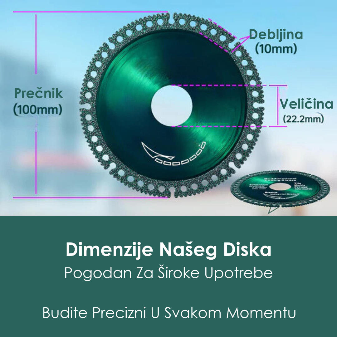 Multifunkcionalni disk za sječenje