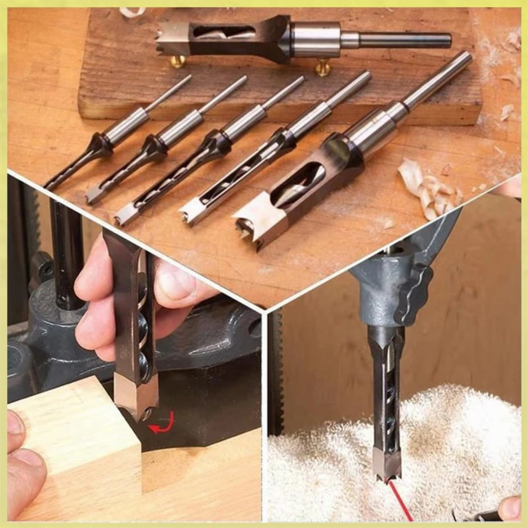 Set Burgija za Pravougaono Bušenje - SET OD 4