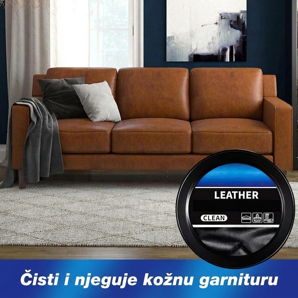 Čisti i njeguje kožnu garnituru