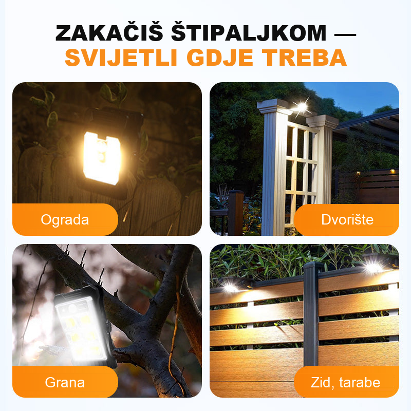 Zakačiš je štipaljkom na ogradu, granu ili zid