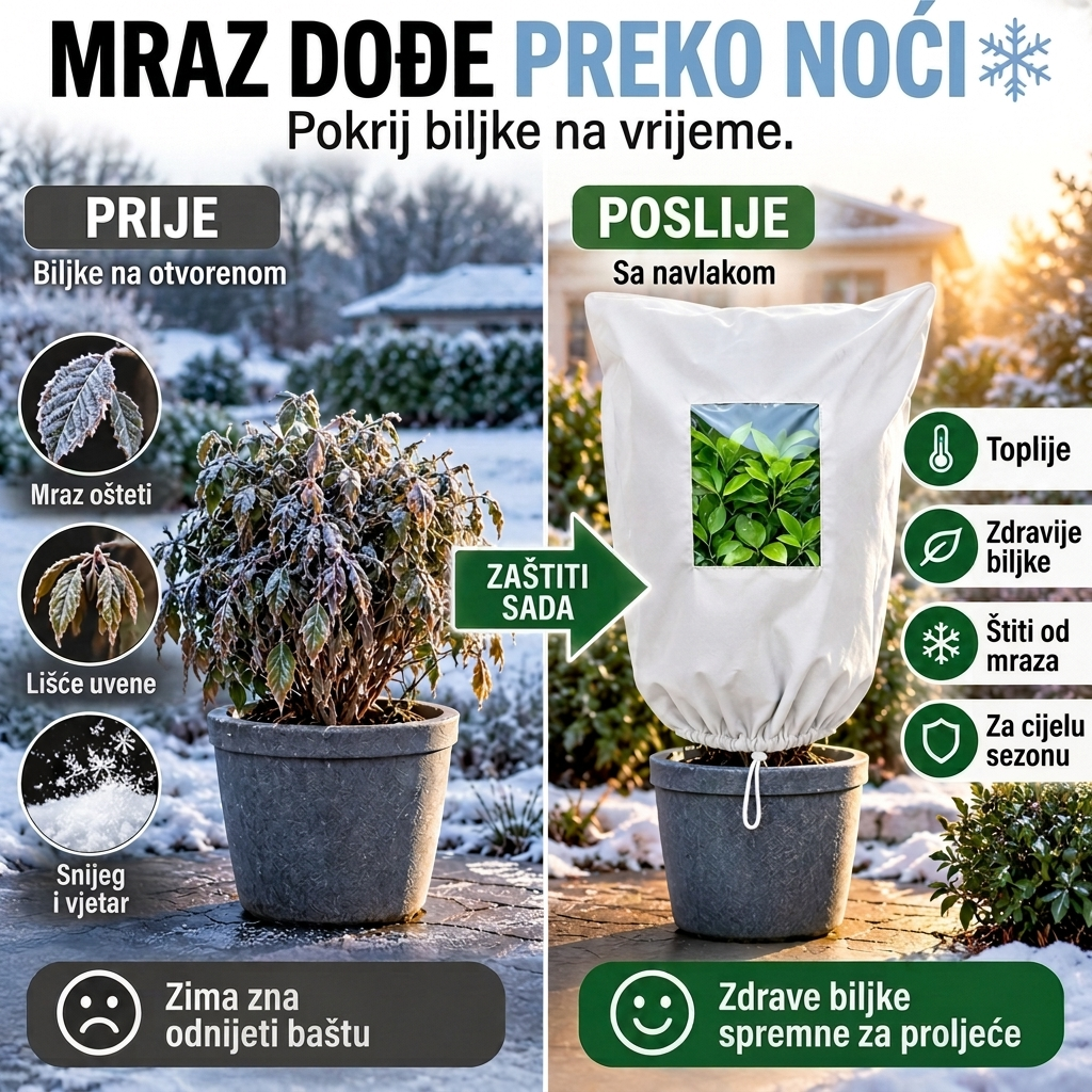 Mraz dođe preko noći, prije i poslije