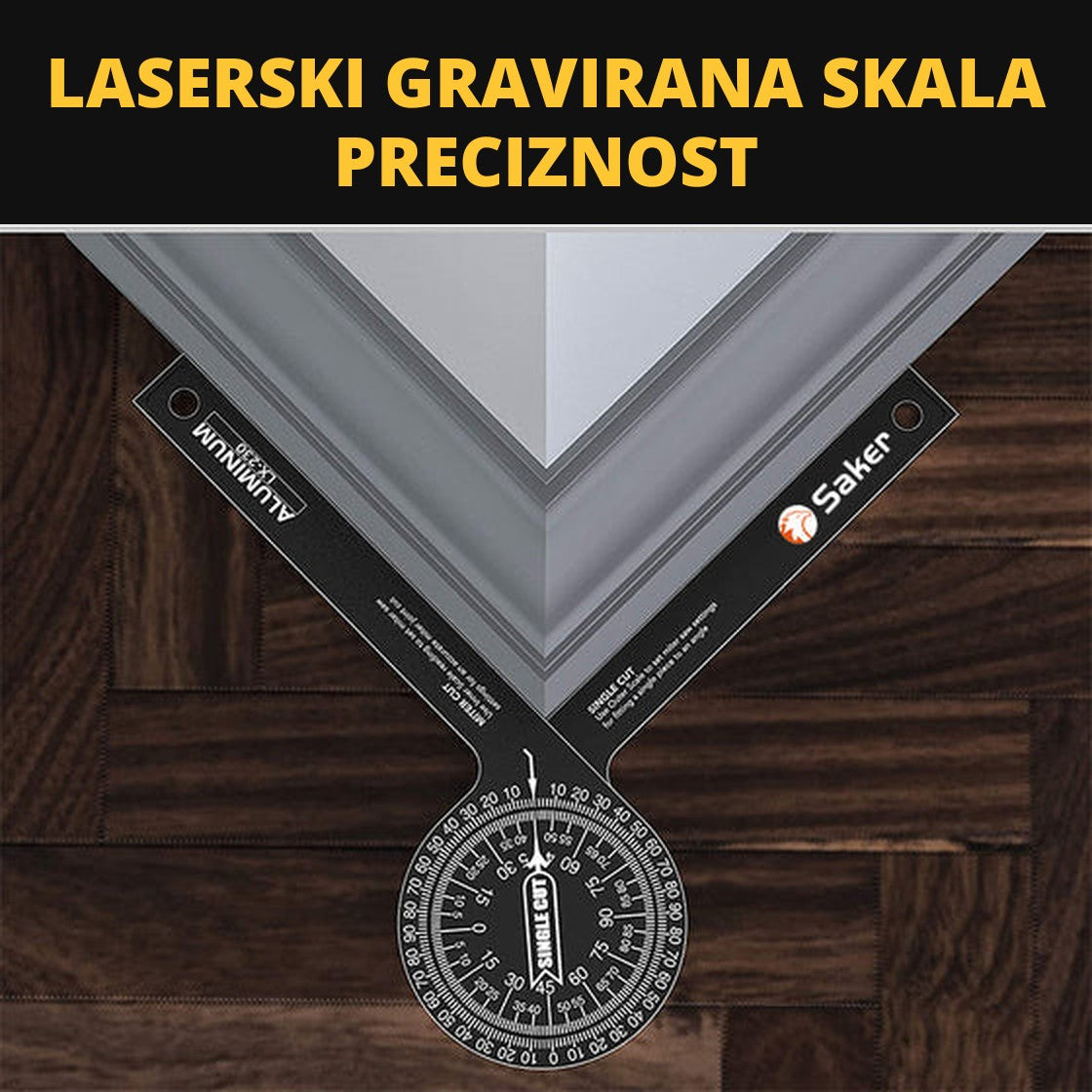 Laserski gravirana skala, preciznost
