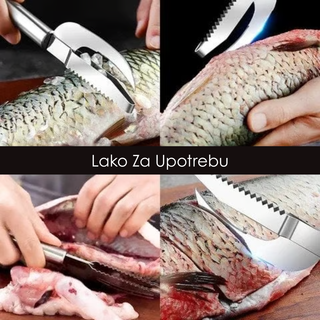 3u1 Nož za Čišćenje Ribe i Uklanjanje Ljuski