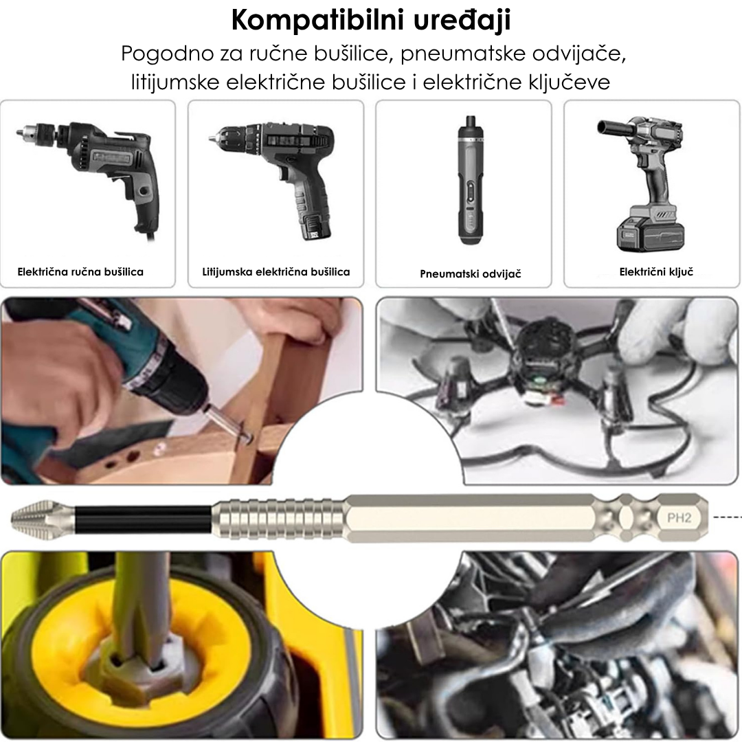 Profesionalni Set od 9 KOMADA Visokomagnetnih Odvijača