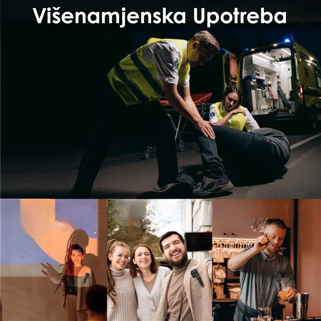 FULL HD Punjiva Mini Kamera Sa Noćnim Snimanjem i Rotirajućim Objektivom