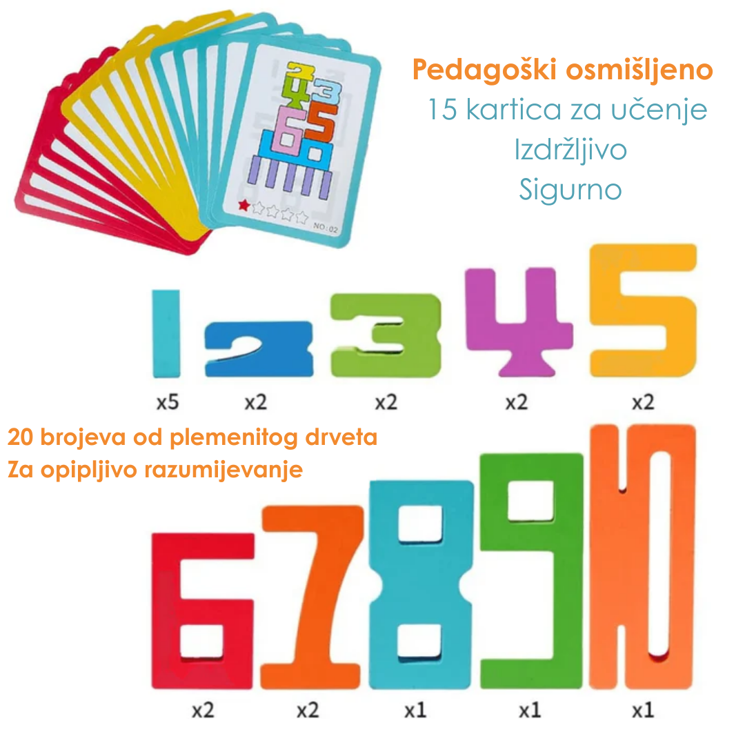 Montessori Magična kutija za učenje brojeva za decu