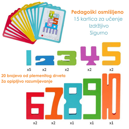 Montessori Magična kutija za učenje brojeva za decu