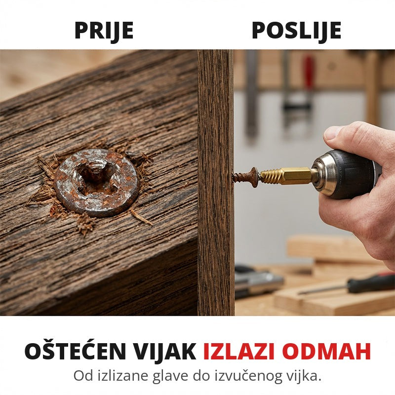 Oštećen vijak izlazi odmah