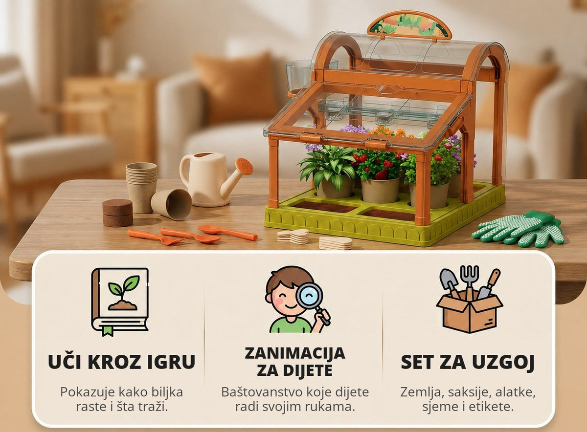 Uči kroz igru, zanimacija za dijete, set za uzgoj