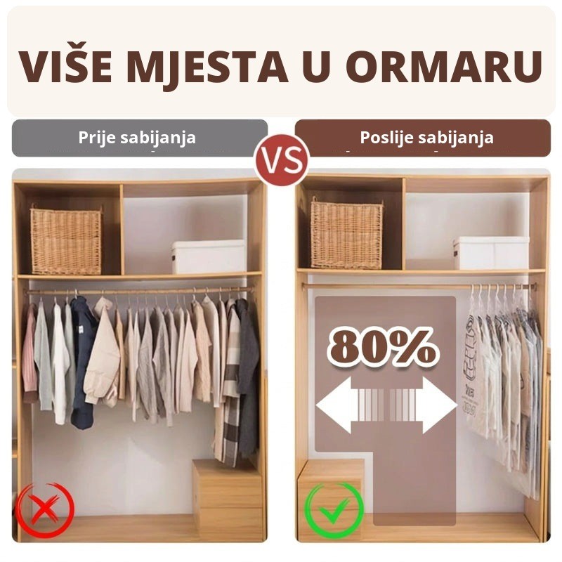 Više mjesta u ormaru, prije i poslije