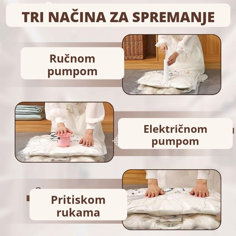 Tri načina istiskivanja zraka