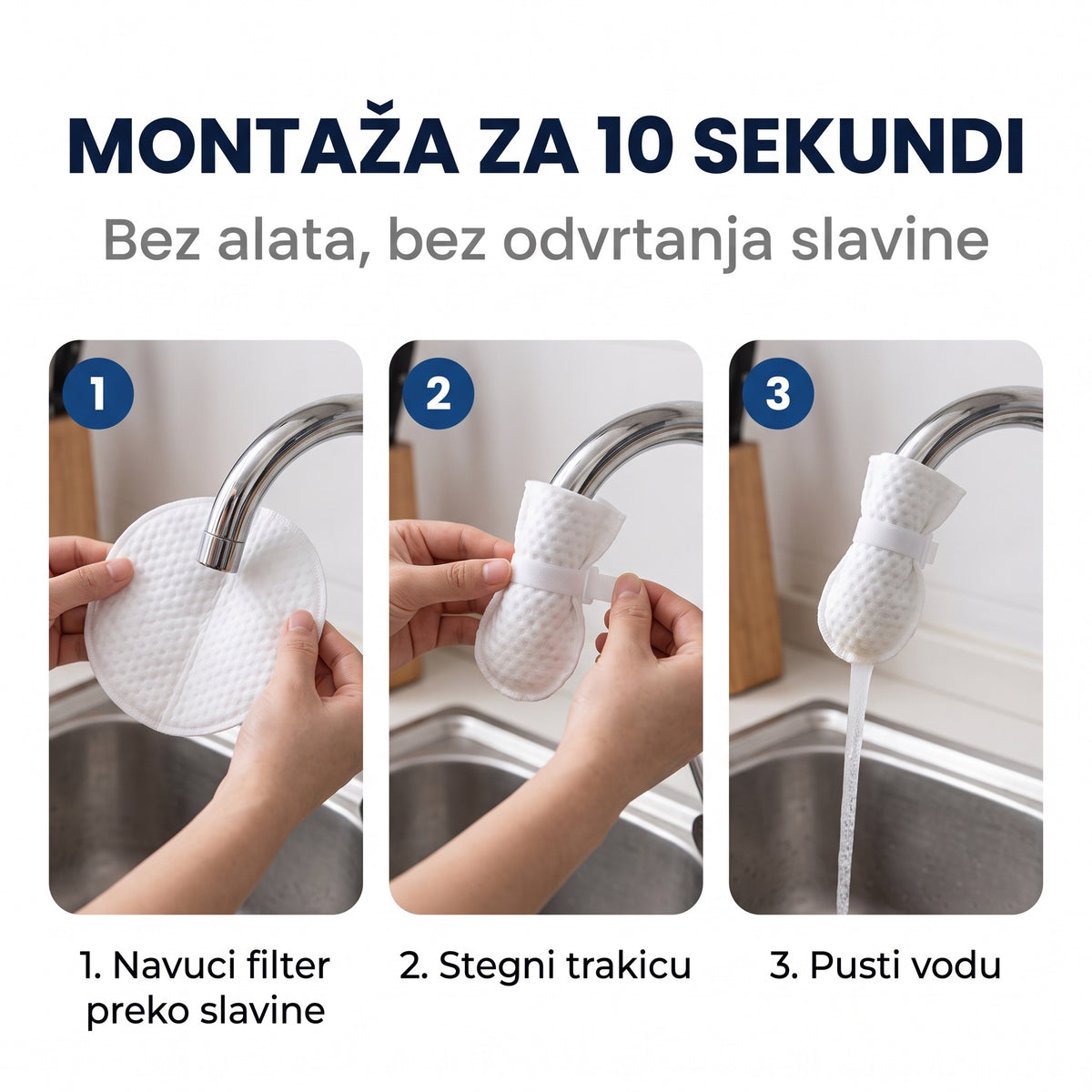 Montaža za 10 sekundi, bez alata