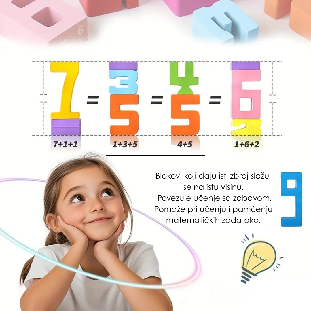 Montessori Magična kutija za učenje brojeva za decu