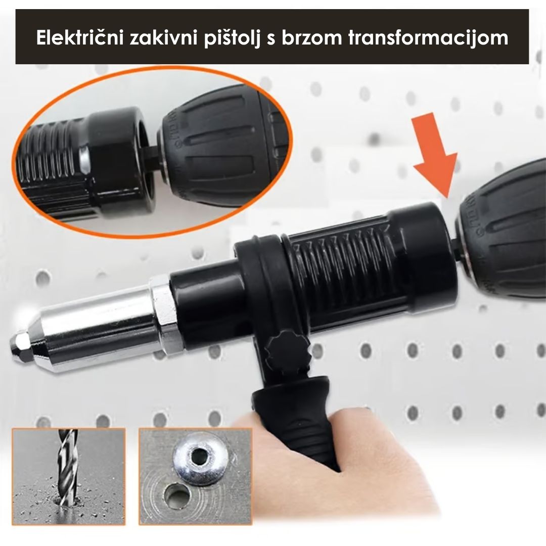 Nastavak za bušilicu za električno zakivanje zakovica – univerzalni adapter