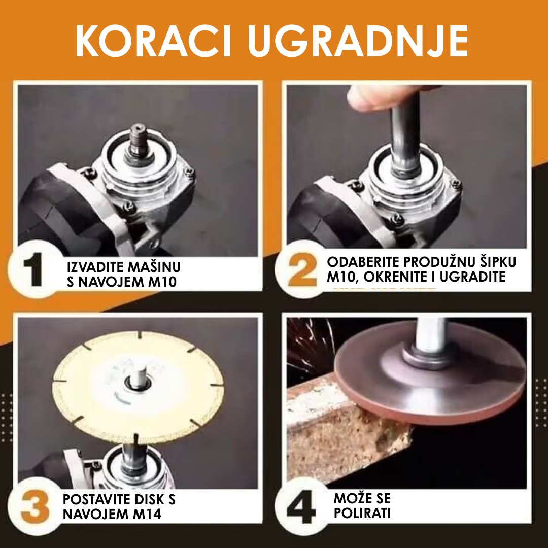 Produžna Spojna Šipka Za Brusilicu