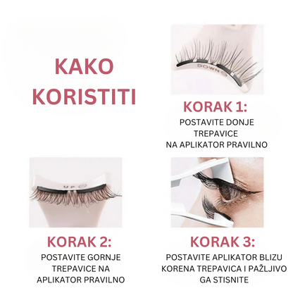 Luksuzne Magnetne Trepavice + Gratis Aplikator