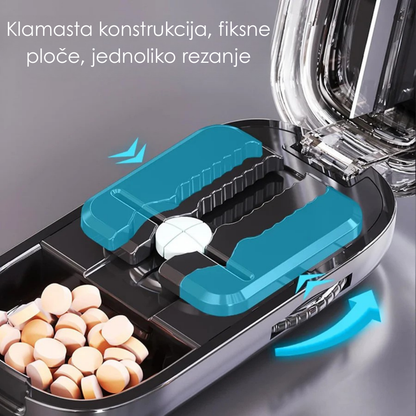 Multifunkcionalna sjeckalica tableta s kutijom za čuvanje – visok kvalitet