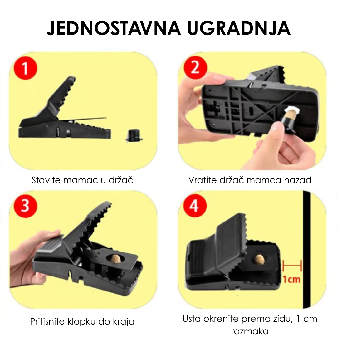 Visokoosjetljiva klopka za miševe