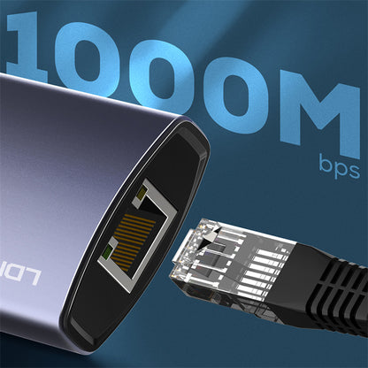LDNIO USB-C Hub - Docking Stanica 6u1 - USB 3.0 - 5GBPS