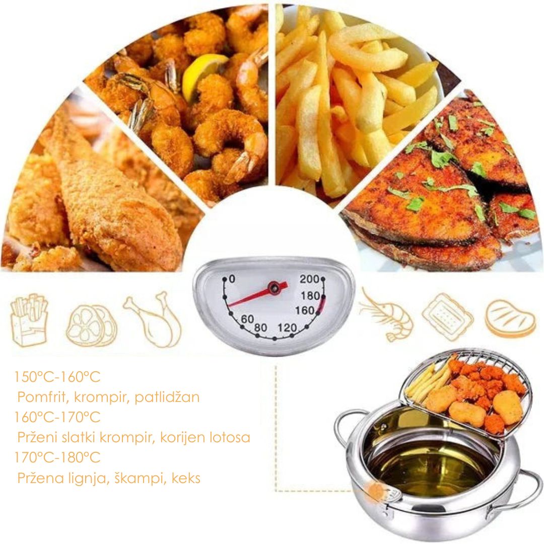 Japanska friteza sa kontrolom temperature