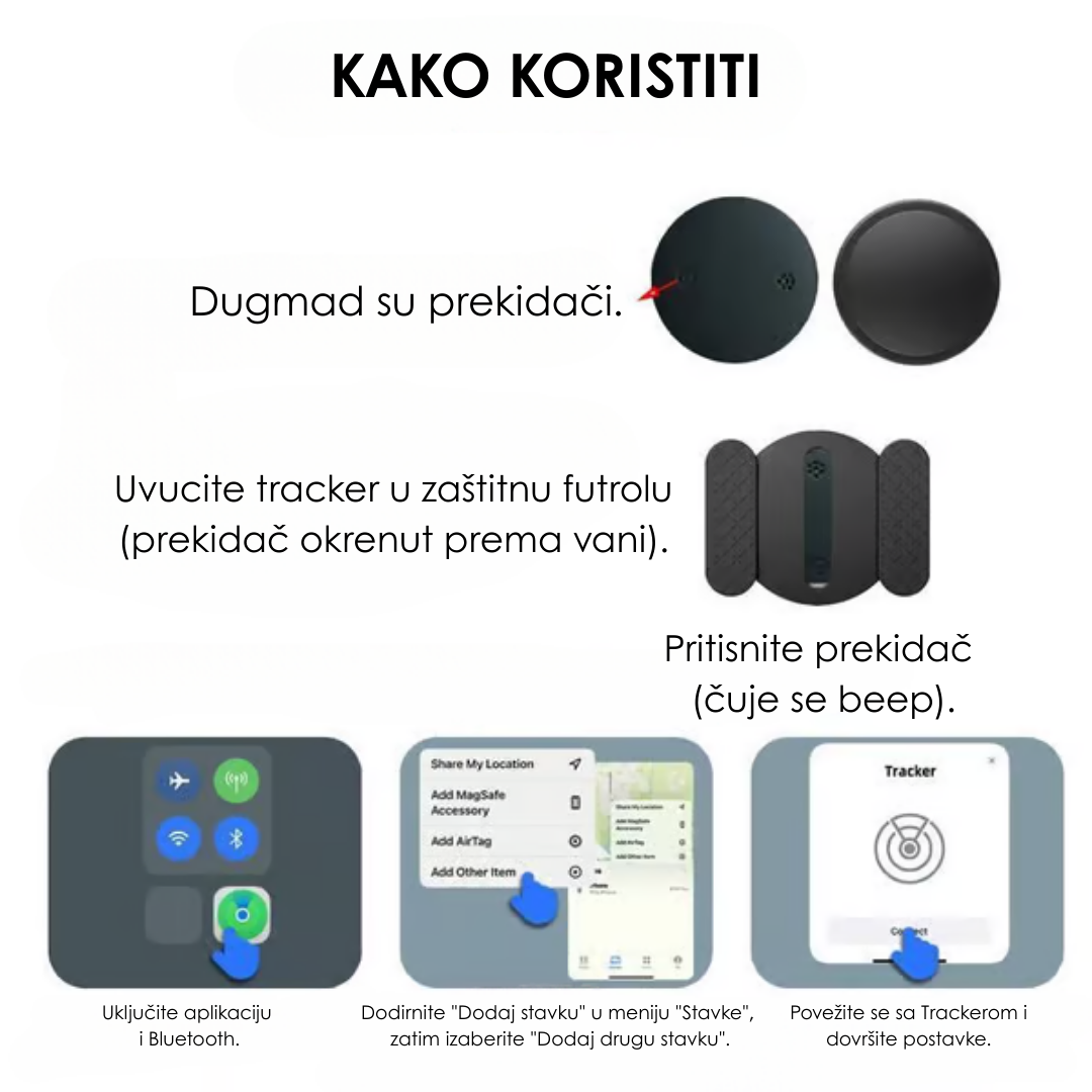 Mini GPS Lokator / Tracker - iOS i Android
