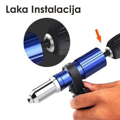 Nastavak za bušilicu za električno zakivanje zakovica – univerzalni adapter