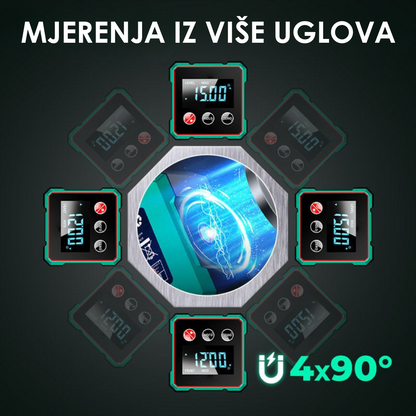 Magnetni digitalni uglomjer sa laserom