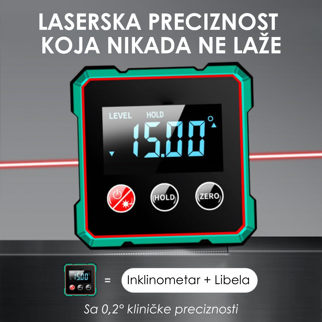 Magnetni digitalni uglomjer sa laserom