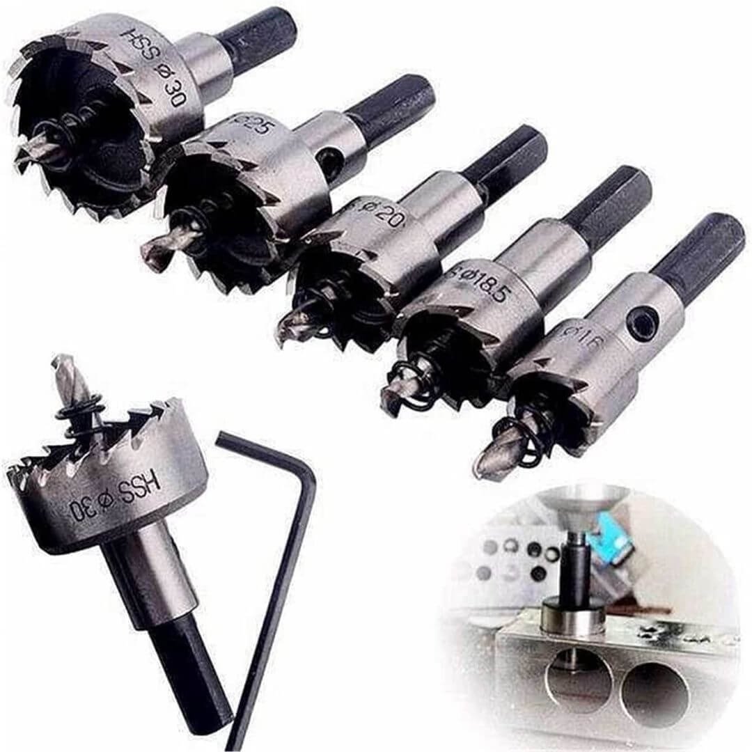 Komplet Burgija/Krunica  Za Metal (5 Komada)