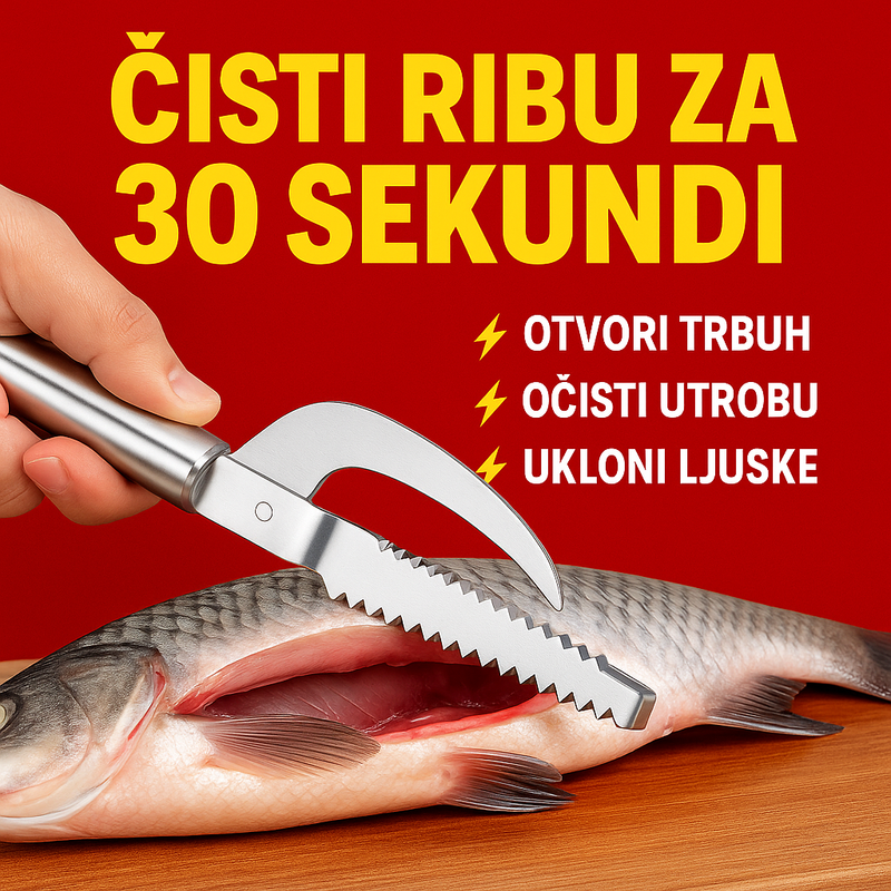 3u1 Nož za Čišćenje Ribe i Uklanjanje Ljuski