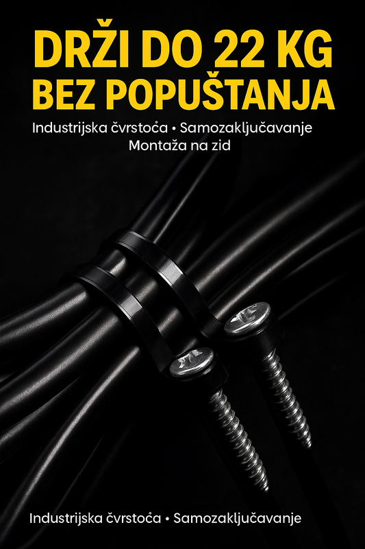 Ultra Kvalitetna Vezica Za Kablove Visoke Nosivosti (100 Komada)