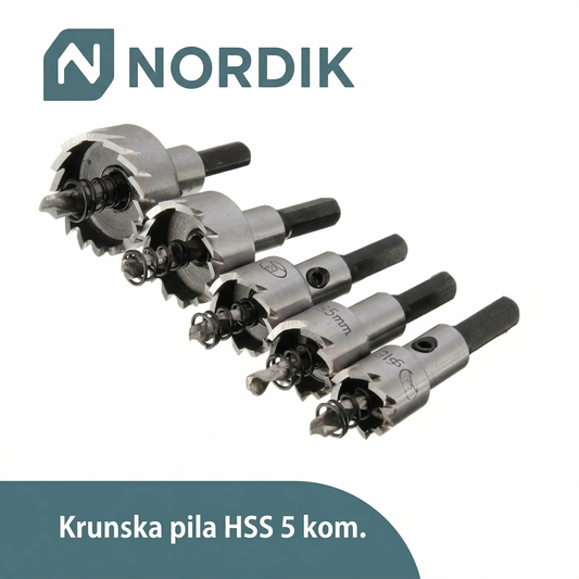 Komplet Burgija/Krunica  Za Metal (5 Komada)