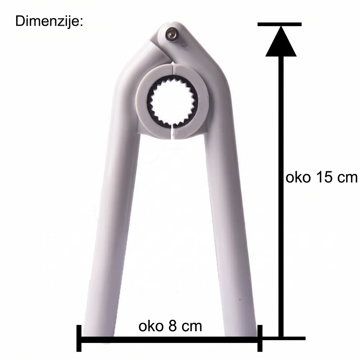 Dimenzije kljuca oko 15 x 8 cm