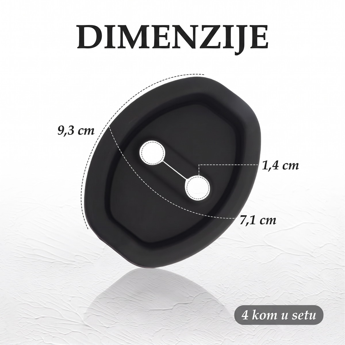 Dimenzije zaštite 9,3 x 7,1 x 1,4 cm, 4 kom u setu