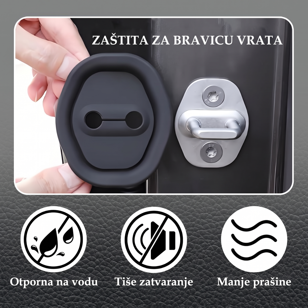 Zaštita za bravicu vrata — otporna na vodu, tiše zatvaranje
