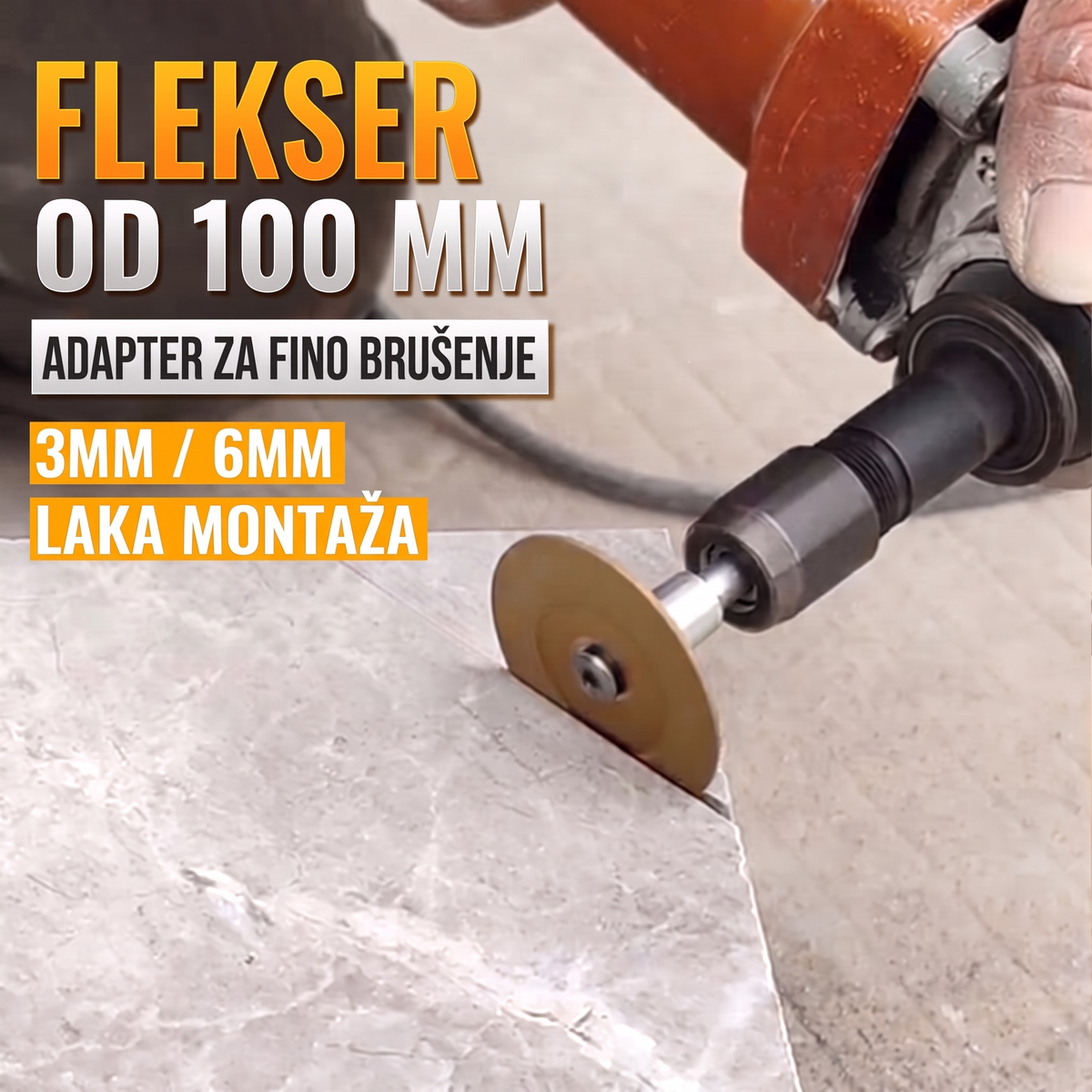 Adapter za fino brušenje na flekseru od 100 mm