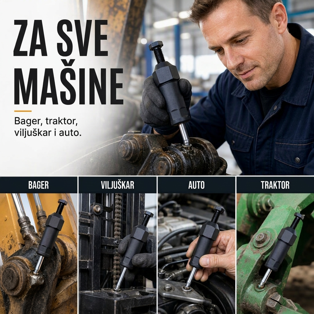 Za sve mašine: bager, viljuškar, auto, traktor