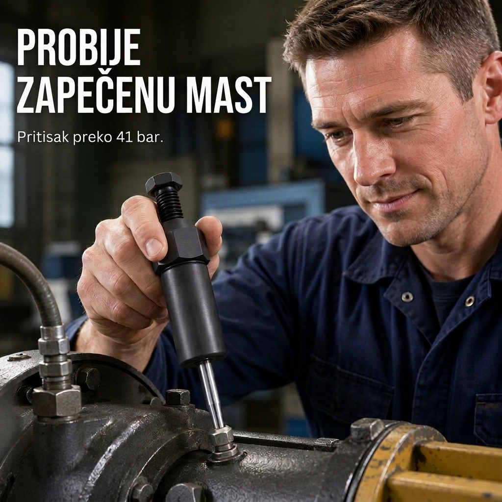Probije zapečenu mast, pritisak preko 41 bar