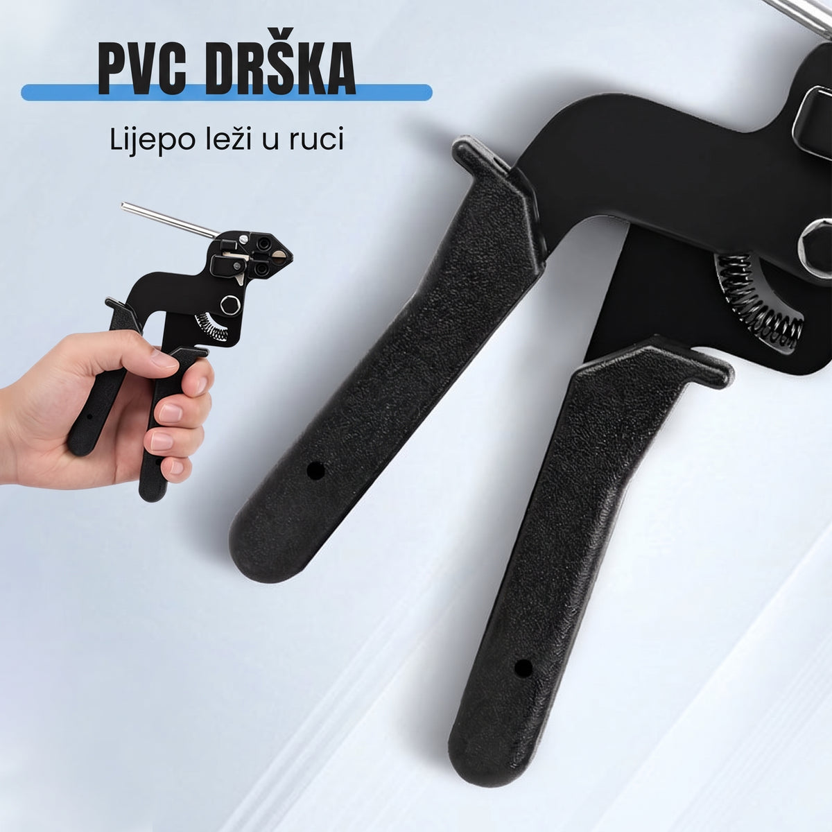 PVC drška lijepo leži u ruci